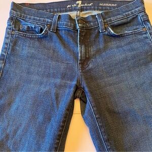 7 for all mankind dark wash jeans , size 30